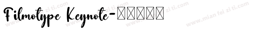 Filmotype Keynote字体转换